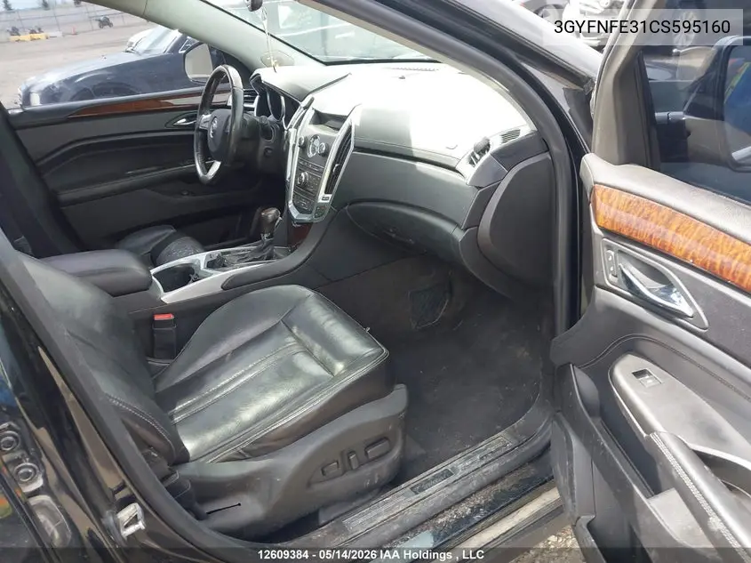 2012 Cadillac Srx Premium Collection VIN: 3GYFNFE31CS595160 Lot: 12609384