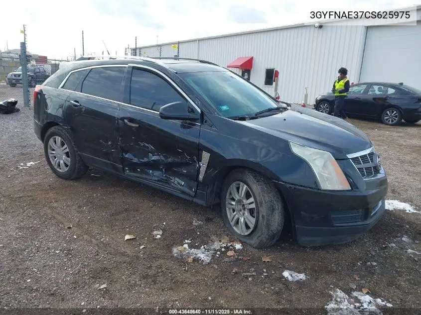 3GYFNAE37CS625975 2012 Cadillac Srx Luxury Collection