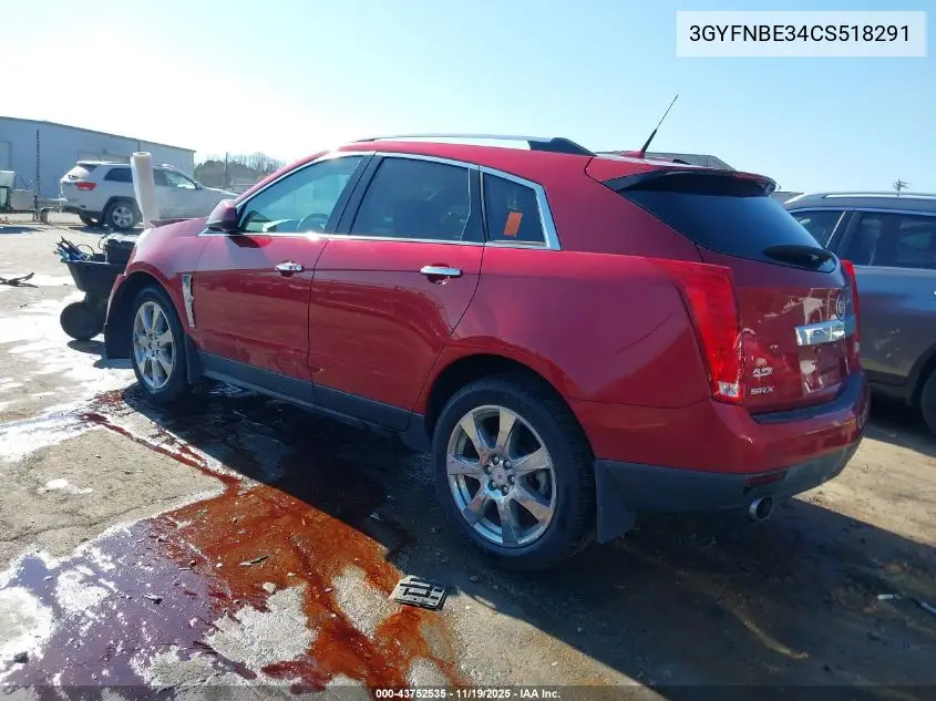 3GYFNBE34CS518291 2012 Cadillac Srx Performance Collection