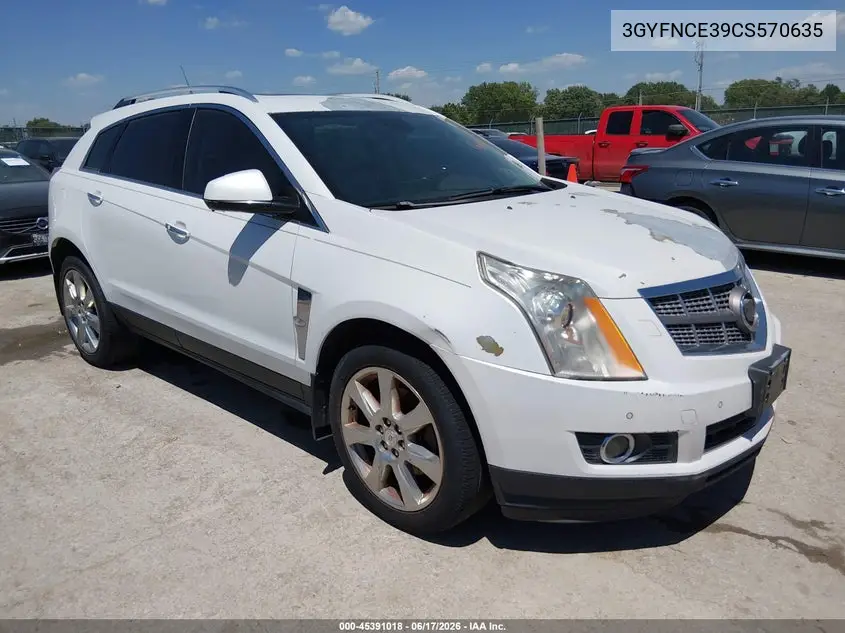 2012 Cadillac Srx Premium Collection VIN: 3GYFNCE39CS570635 Lot: 45391018
