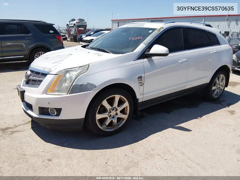 2012 Cadillac Srx Premium Collection VIN: 3GYFNCE39CS570635 Lot: 45391018
