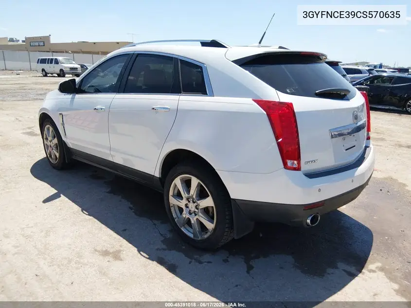 2012 Cadillac Srx Premium Collection VIN: 3GYFNCE39CS570635 Lot: 45391018