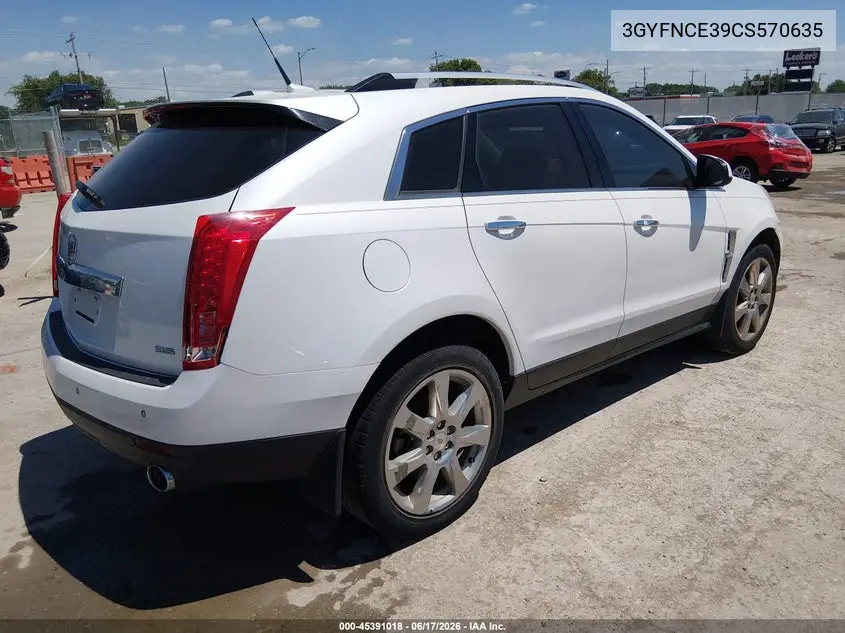 2012 Cadillac Srx Premium Collection VIN: 3GYFNCE39CS570635 Lot: 45391018