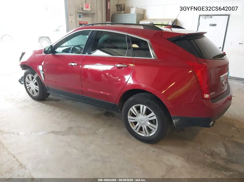 2012 Cadillac Srx Standard VIN: 3GYFNGE32CS642007 Lot: 45502288