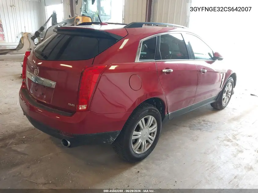 2012 Cadillac Srx Standard VIN: 3GYFNGE32CS642007 Lot: 45502288