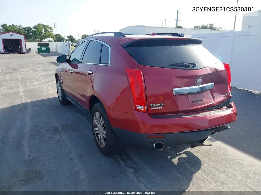 2012 Cadillac Srx Standard VIN: 3GYFNGE31CS530301 Lot: 45581862