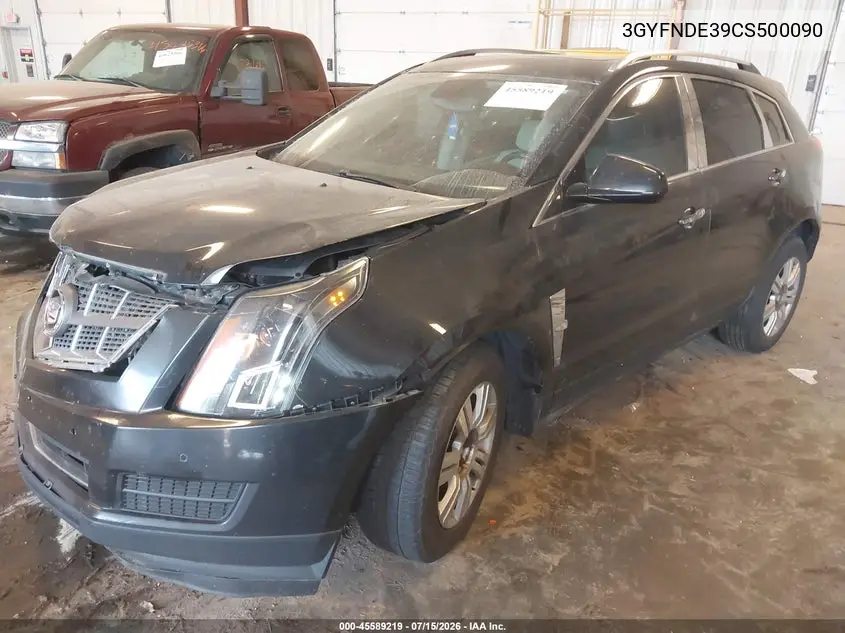 2012 Cadillac Srx Luxury Collection VIN: 3GYFNDE39CS500090 Lot: 45589219