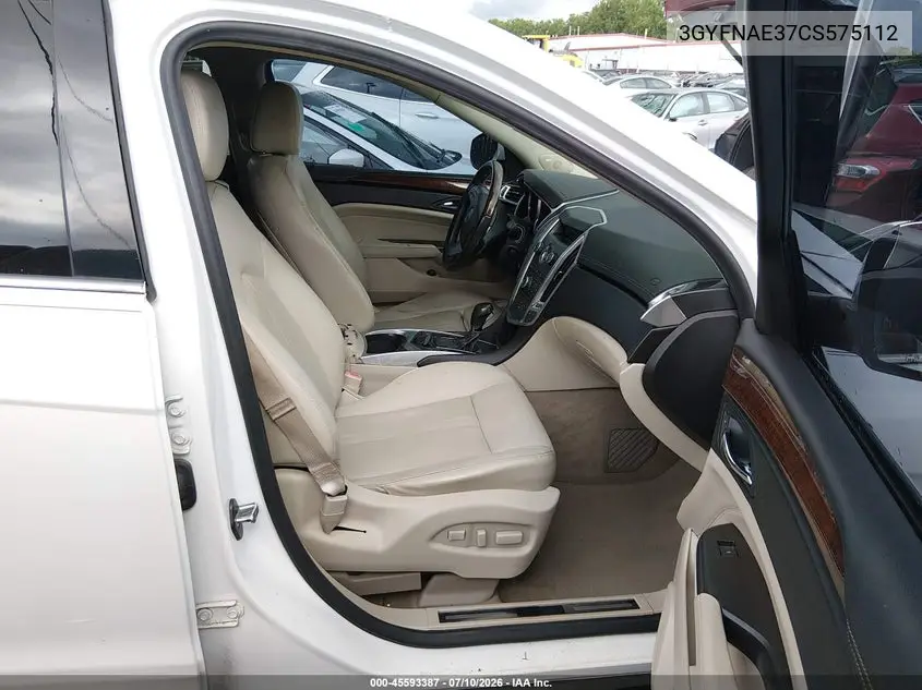 2012 Cadillac Srx Luxury Collection VIN: 3GYFNAE37CS575112 Lot: 45593387