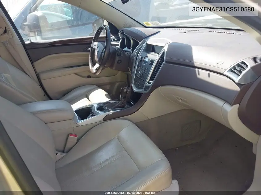 2012 Cadillac Srx Luxury Collection VIN: 3GYFNAE31CS510580 Lot: 45602164