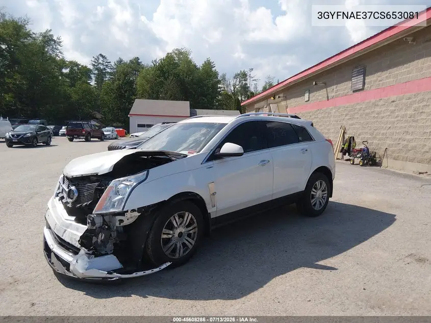 2012 Cadillac Srx Luxury Collection VIN: 3GYFNAE37CS653081 Lot: 45608286