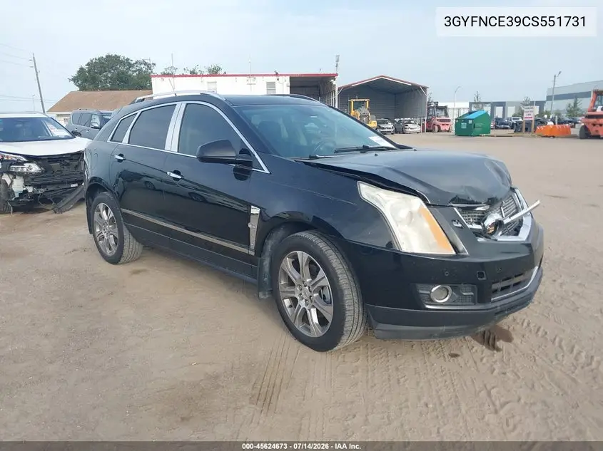 2012 Cadillac Srx Premium Collection VIN: 3GYFNCE39CS551731 Lot: 45624673