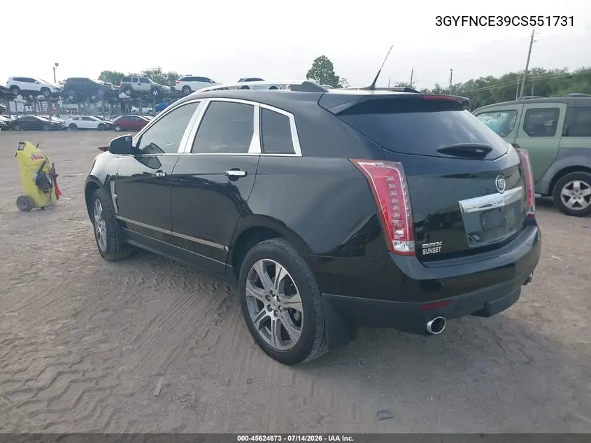 2012 Cadillac Srx Premium Collection VIN: 3GYFNCE39CS551731 Lot: 45624673