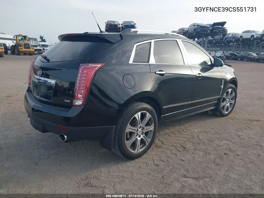 2012 Cadillac Srx Premium Collection VIN: 3GYFNCE39CS551731 Lot: 45624673