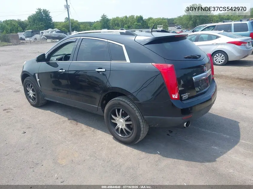 2012 Cadillac Srx Luxury Collection VIN: 3GYFNDE37CS542970 Lot: 45644648