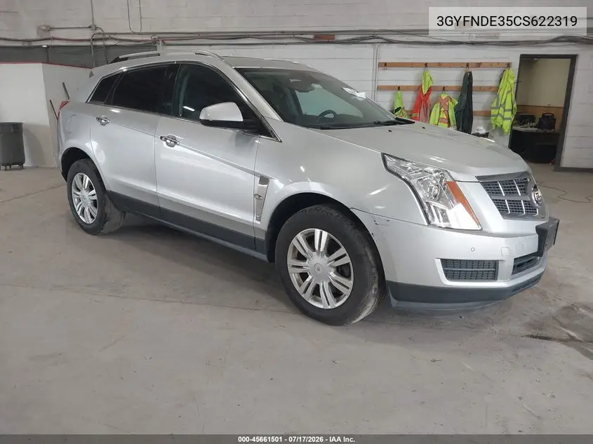 2012 Cadillac Srx Luxury Collection VIN: 3GYFNDE35CS622319 Lot: 45661501
