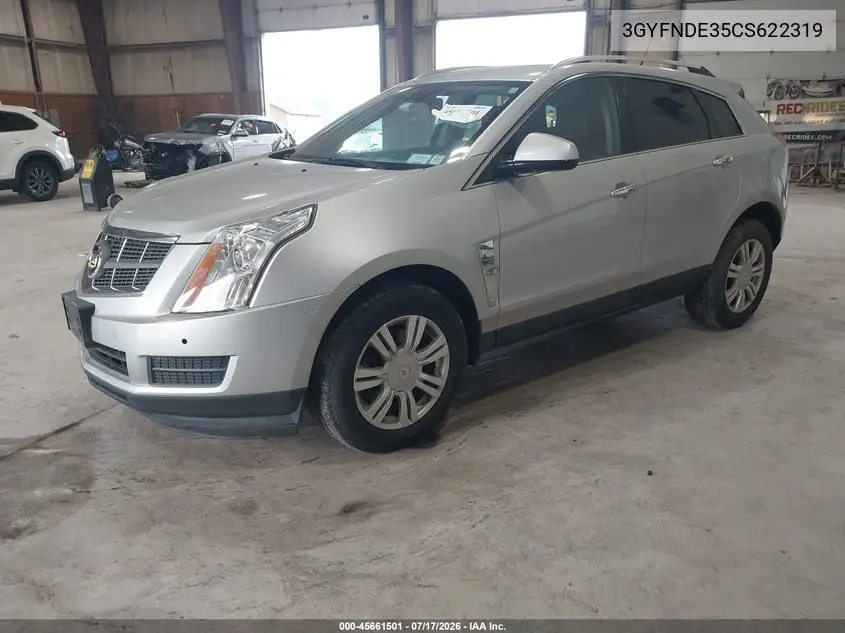 2012 Cadillac Srx Luxury Collection VIN: 3GYFNDE35CS622319 Lot: 45661501