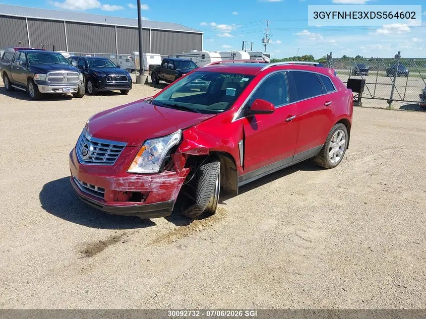 2013 Cadillac Srx Performance Collection VIN: 3GYFNHE3XDS564602 Lot: 30092732