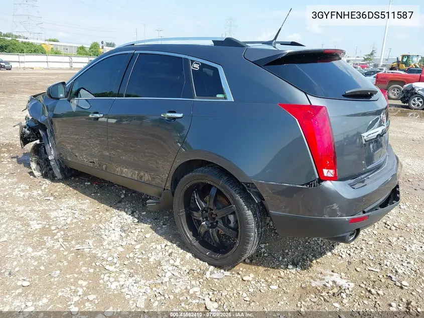 2013 Cadillac Srx Performance Collection VIN: 3GYFNHE36DS511587 Lot: 45562410