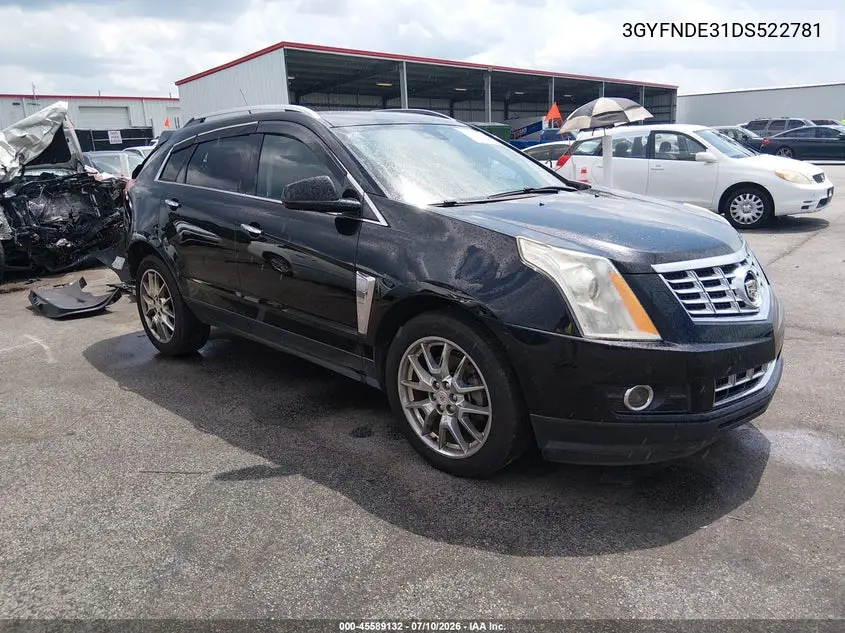2013 Cadillac Srx Performance Collection VIN: 3GYFNDE31DS522781 Lot: 45589132