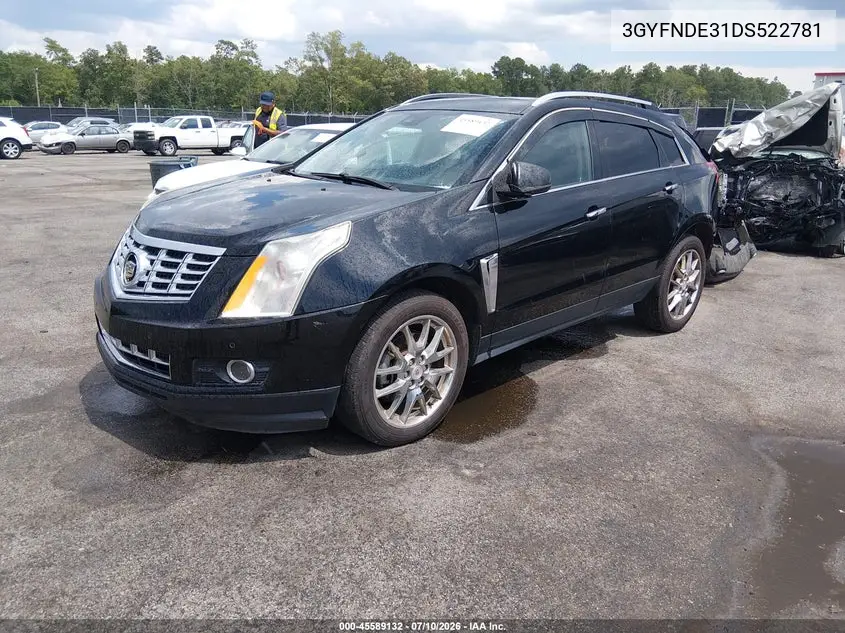 2013 Cadillac Srx Performance Collection VIN: 3GYFNDE31DS522781 Lot: 45589132