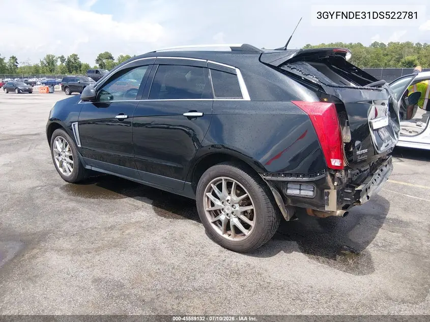 2013 Cadillac Srx Performance Collection VIN: 3GYFNDE31DS522781 Lot: 45589132