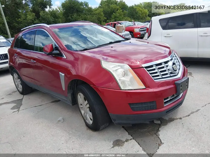 2013 Cadillac Srx Luxury Collection VIN: 3GYFNCE33DS542167 Lot: 45605201