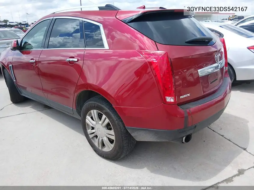 2013 Cadillac Srx Luxury Collection VIN: 3GYFNCE33DS542167 Lot: 45605201