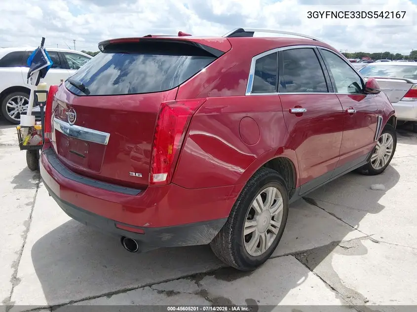 2013 Cadillac Srx Luxury Collection VIN: 3GYFNCE33DS542167 Lot: 45605201