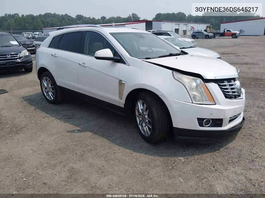 2013 Cadillac Srx Performance Collection VIN: 3GYFNDE36DS645217 Lot: 45638135