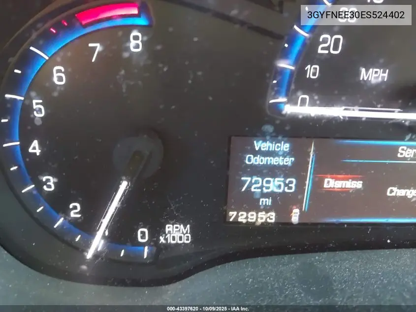 3GYFNEE30ES524402 2014 Cadillac Srx Luxury Collection