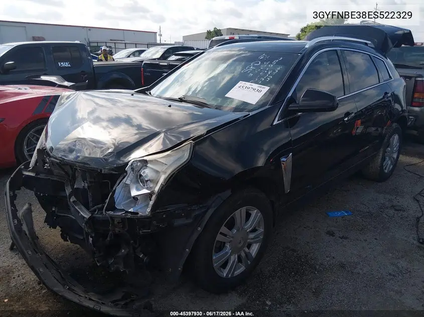 2014 Cadillac Srx Luxury Collection VIN: 3GYFNBE38ES522329 Lot: 45397930