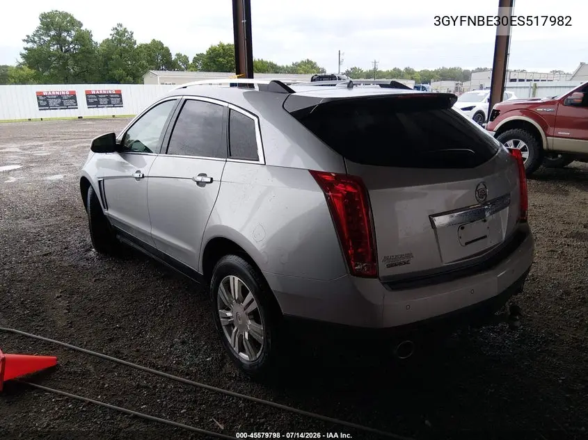 2014 Cadillac Srx Luxury Collection VIN: 3GYFNBE30ES517982 Lot: 45579798