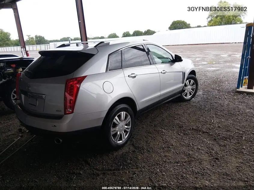 2014 Cadillac Srx Luxury Collection VIN: 3GYFNBE30ES517982 Lot: 45579798