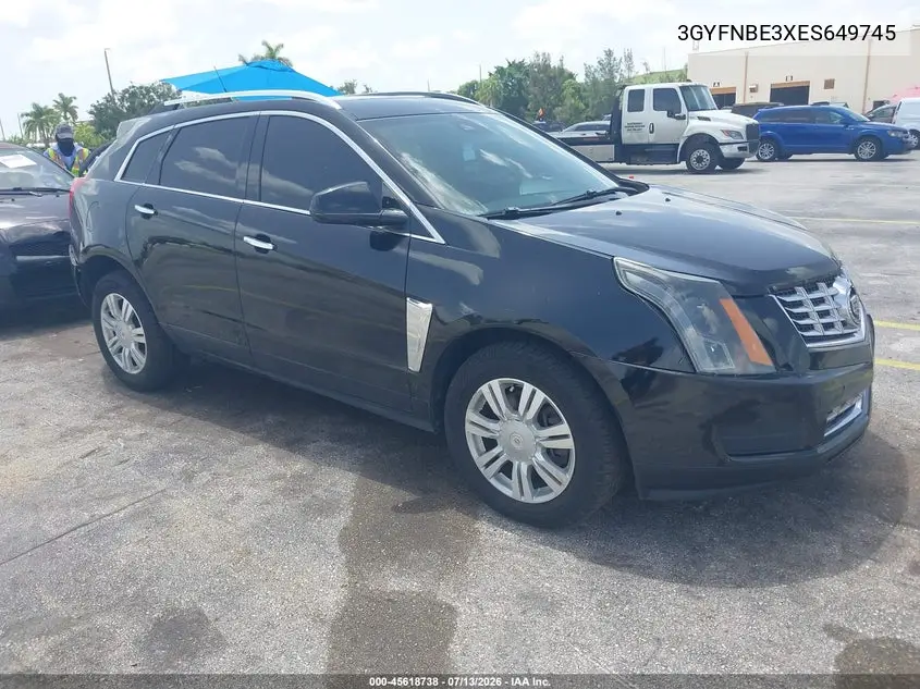 2014 Cadillac Srx Luxury Collection VIN: 3GYFNBE3XES649745 Lot: 45618738