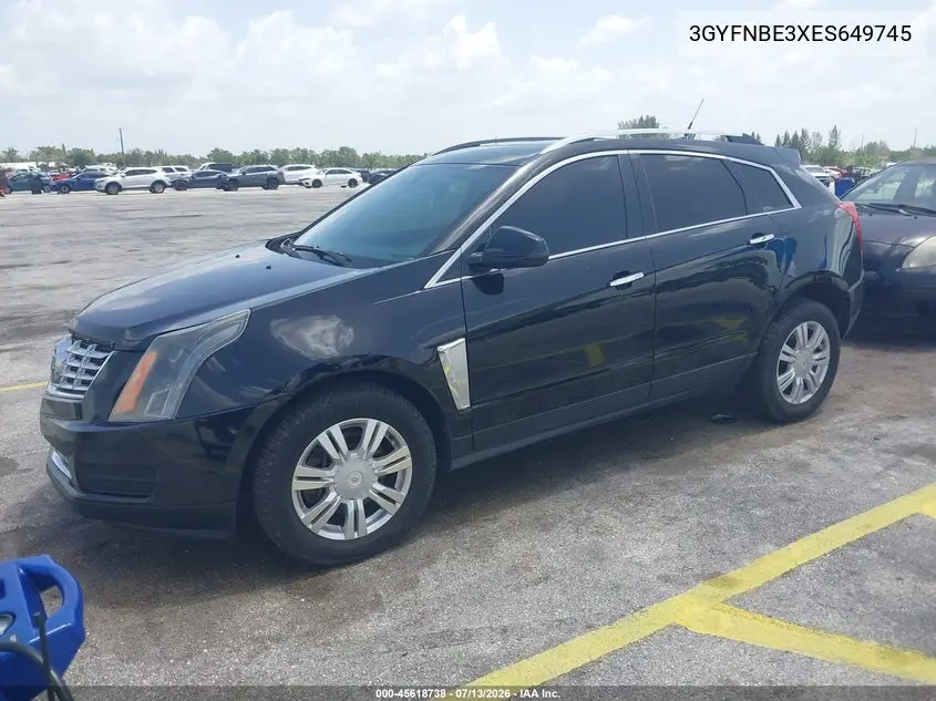 2014 Cadillac Srx Luxury Collection VIN: 3GYFNBE3XES649745 Lot: 45618738