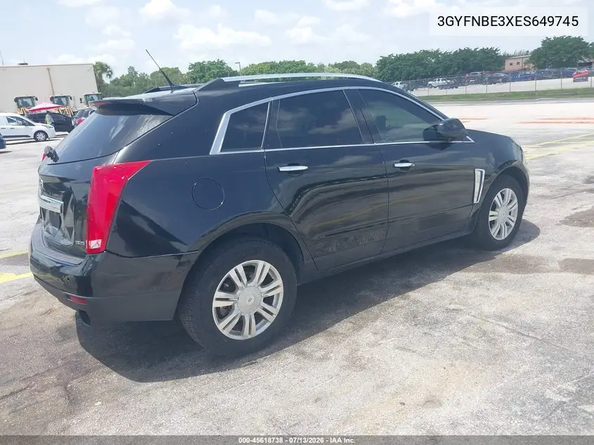 2014 Cadillac Srx Luxury Collection VIN: 3GYFNBE3XES649745 Lot: 45618738