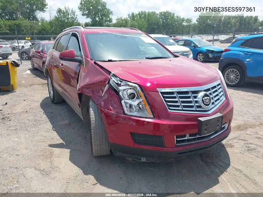 2014 Cadillac Srx Luxury Collection VIN: 3GYFNBE35ES597361 Lot: 45648658