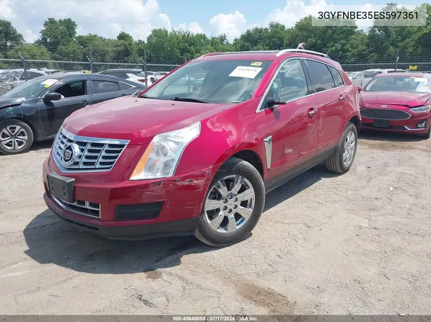 2014 Cadillac Srx Luxury Collection VIN: 3GYFNBE35ES597361 Lot: 45648658