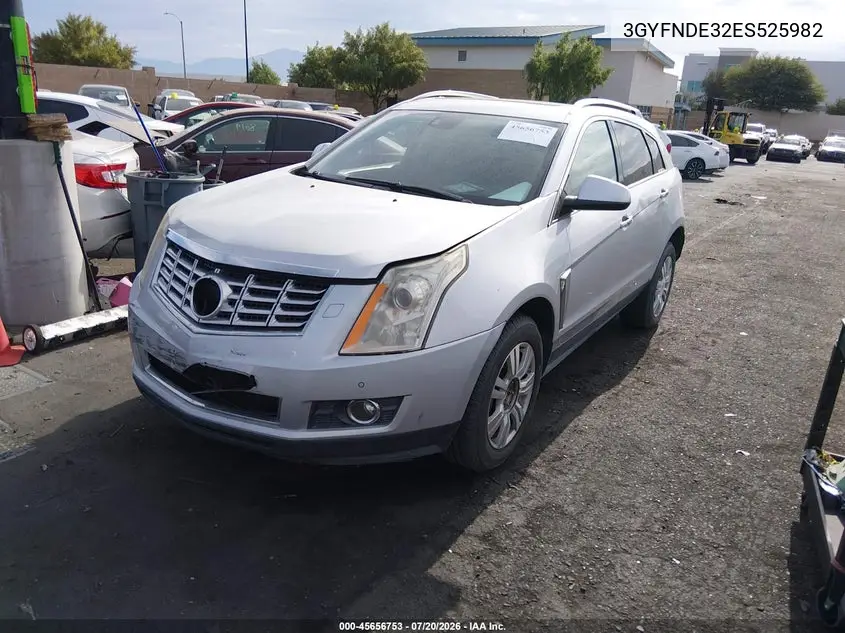 2014 Cadillac Srx Premium Collection VIN: 3GYFNDE32ES525982 Lot: 45656753
