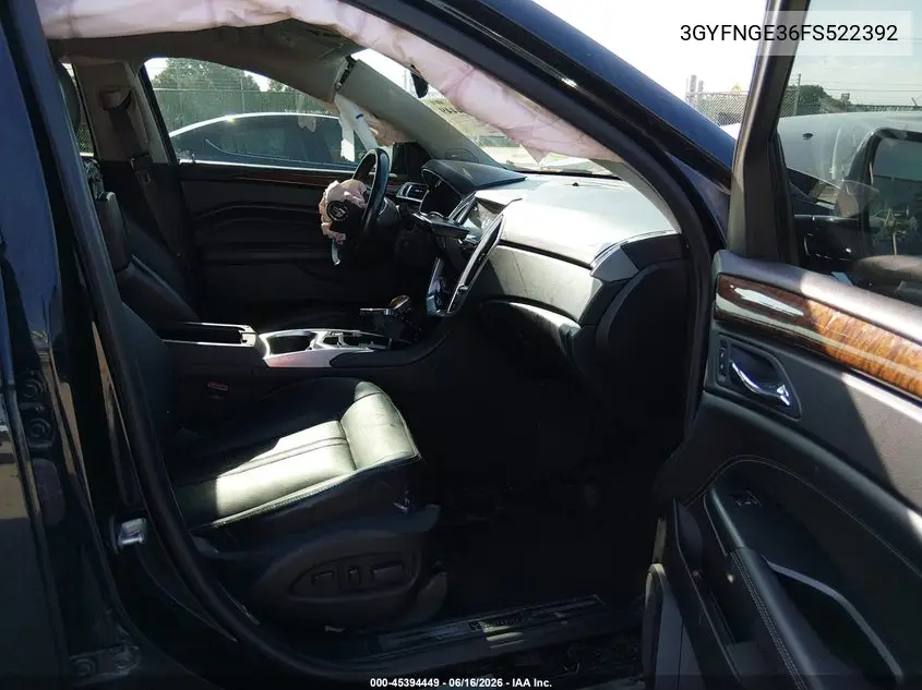 2015 Cadillac Srx Premium Collection VIN: 3GYFNGE36FS522392 Lot: 45394449