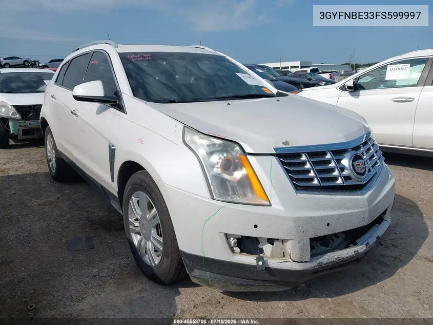 2015 Cadillac Srx Luxury Collection VIN: 3GYFNBE33FS599997 Lot: 45558700