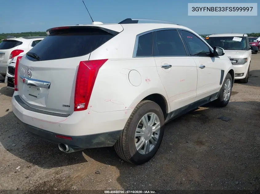 2015 Cadillac Srx Luxury Collection VIN: 3GYFNBE33FS599997 Lot: 45558700