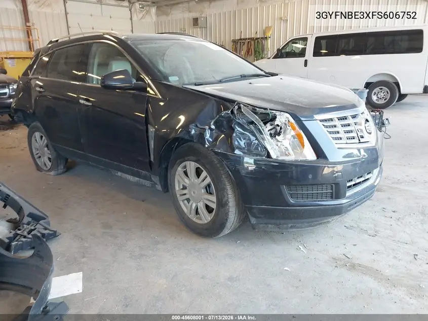 2015 Cadillac Srx Luxury Collection VIN: 3GYFNBE3XFS606752 Lot: 45608001
