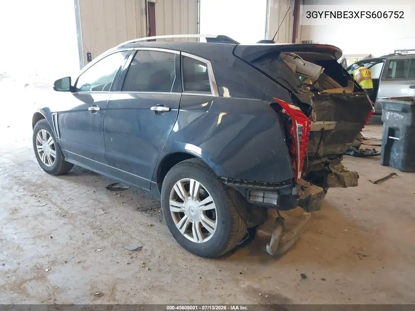 2015 Cadillac Srx Luxury Collection VIN: 3GYFNBE3XFS606752 Lot: 45608001