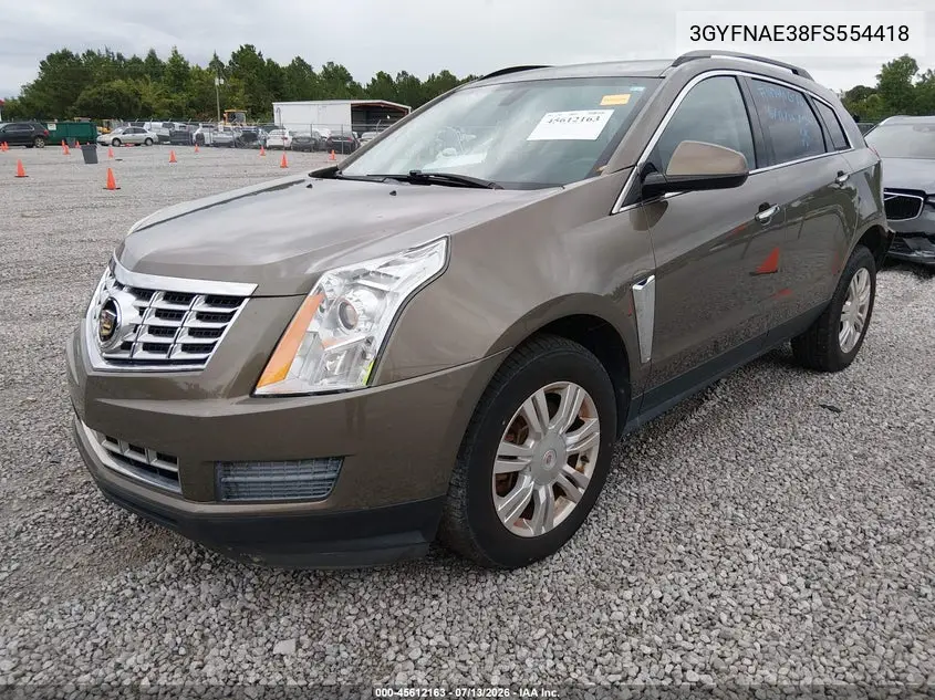 2015 Cadillac Srx Standard VIN: 3GYFNAE38FS554418 Lot: 45612163