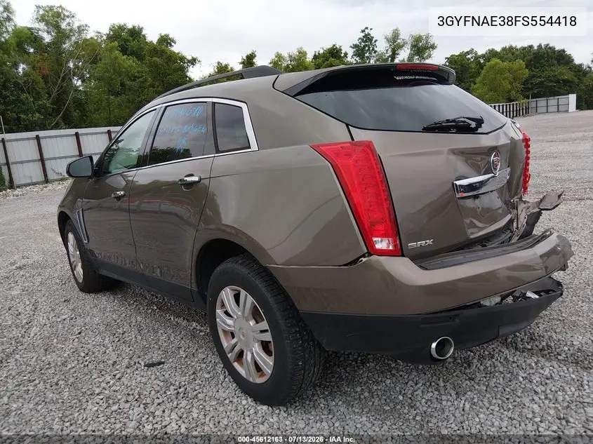 2015 Cadillac Srx Standard VIN: 3GYFNAE38FS554418 Lot: 45612163