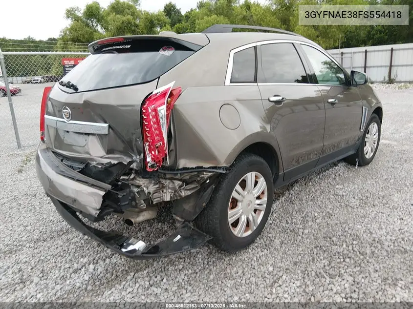 2015 Cadillac Srx Standard VIN: 3GYFNAE38FS554418 Lot: 45612163