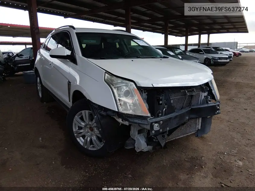 2015 Cadillac Srx Standard VIN: 3GYFNAE39FS637274 Lot: 45639765
