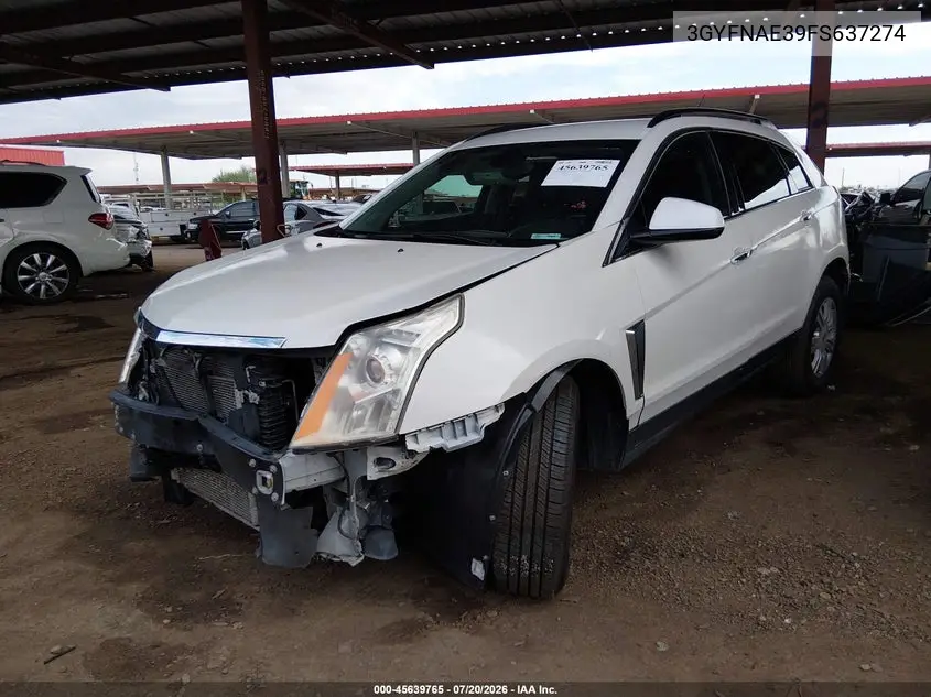 2015 Cadillac Srx Standard VIN: 3GYFNAE39FS637274 Lot: 45639765