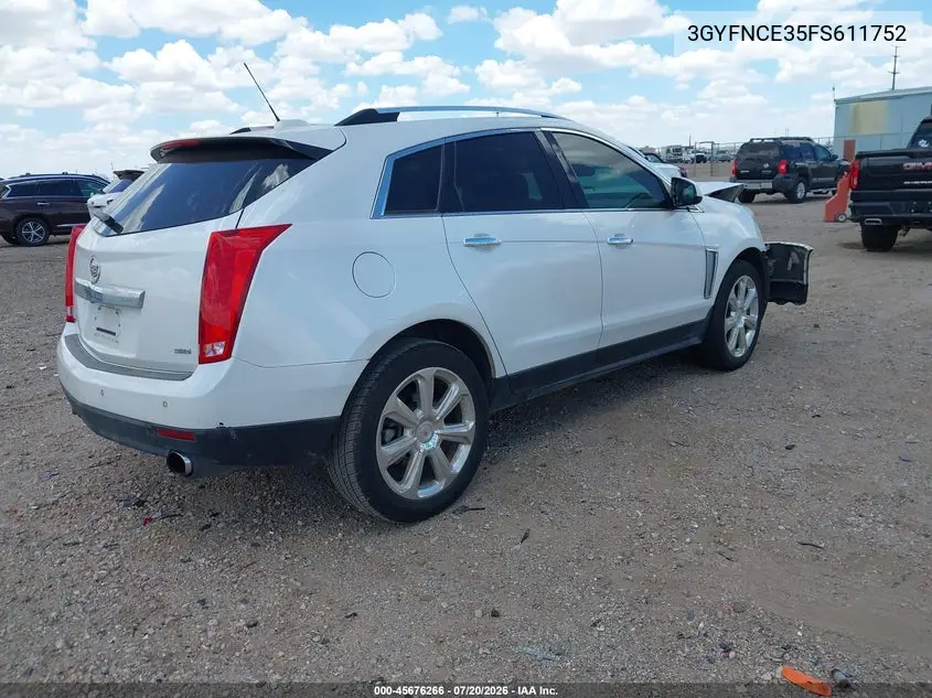 2015 Cadillac Srx Performance Collection VIN: 3GYFNCE35FS611752 Lot: 45676266